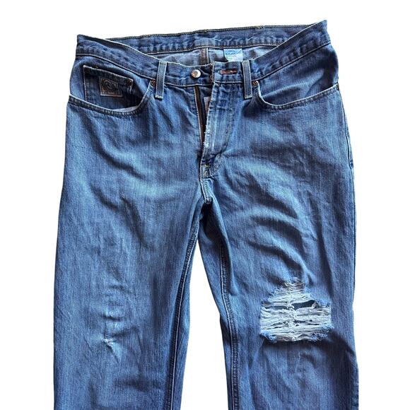 Cinch “Cinch-Up” Men’s Distressed Jeans Size 33x36 Ranchcore Western Wear Cowboy - Picture 2 of 9